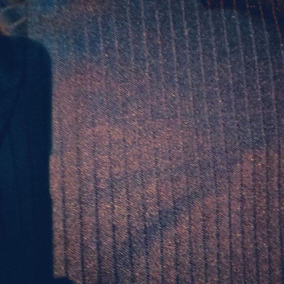 Haband Mens Collared Long Sleeve Pullover Shirt Navy Blue Large Vintage Retro - Picture 5 of 6